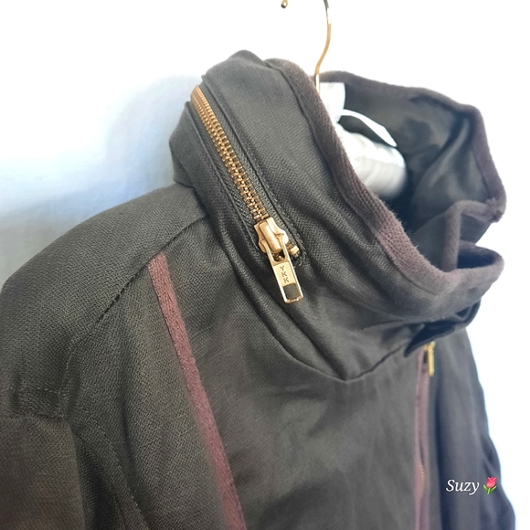 FRENCH CONNECTION Brown Linen Jacket - Picture 6 of 12